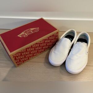 VANS Comfycush Slip-on White Size 9 Men, Size 10.5 Women